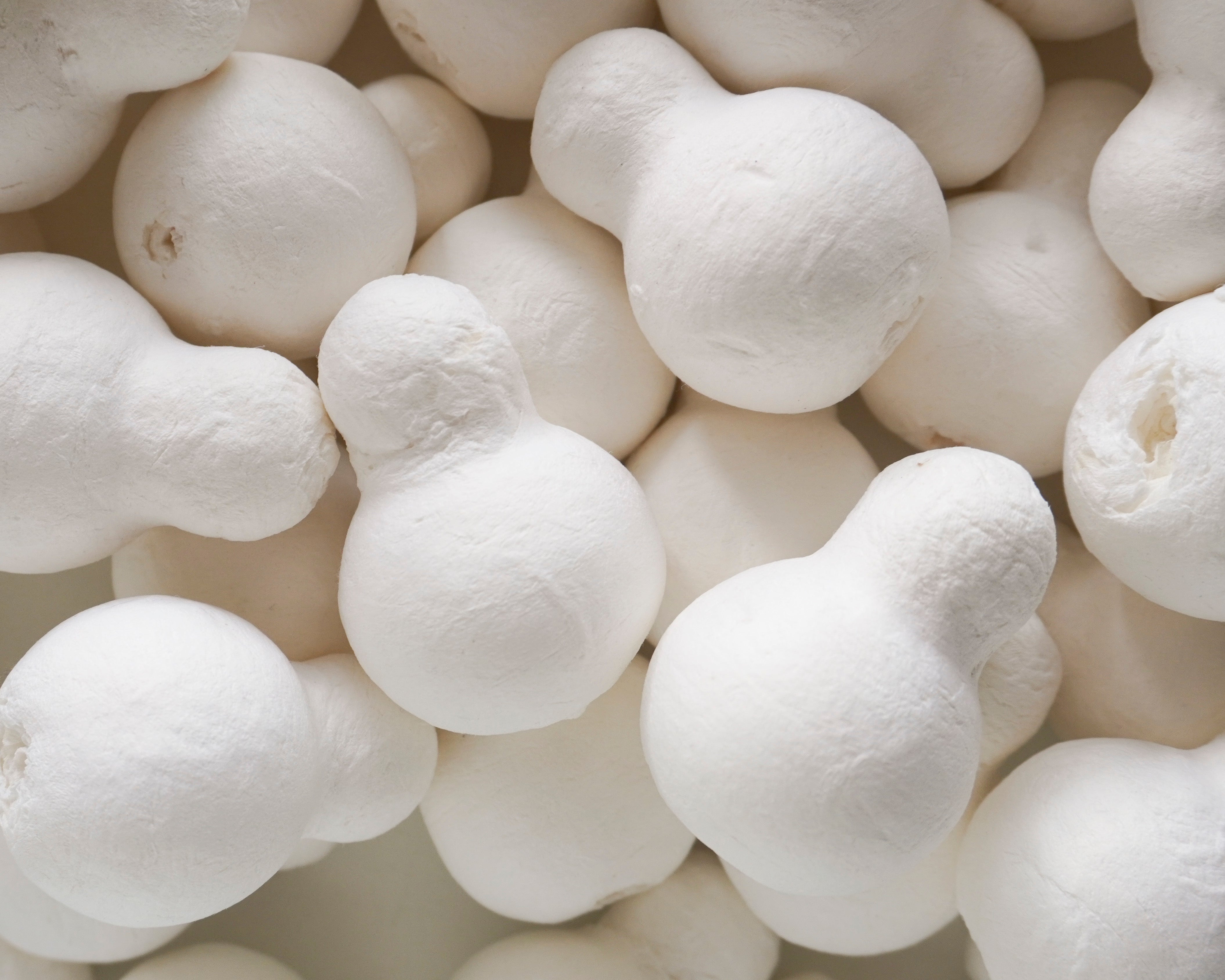 B-Grade Spun Cotton Snowman Forms - Factory Flaw, 30 Pcs.