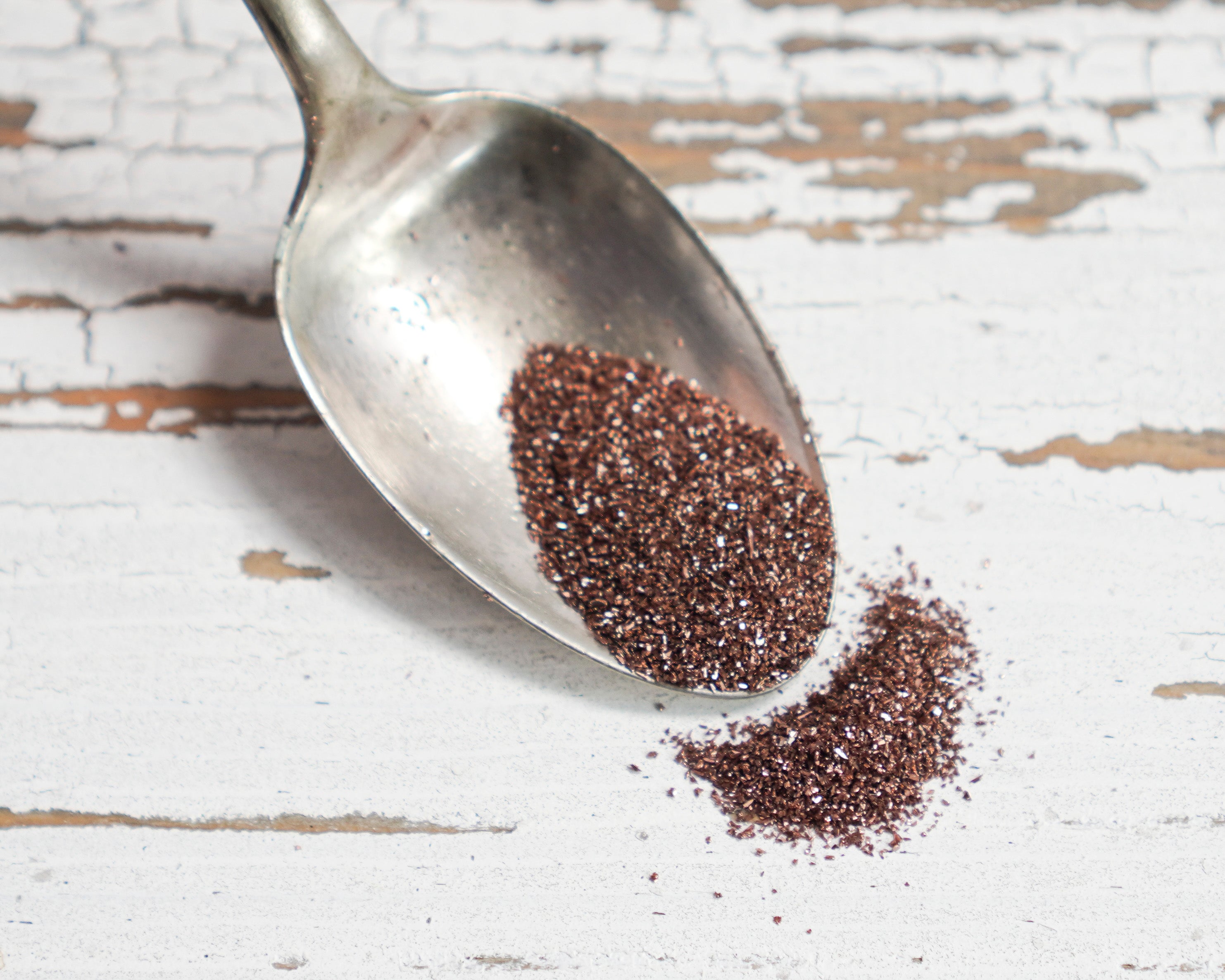 Fine Grain German Glass Glitter, Chocolate Brown