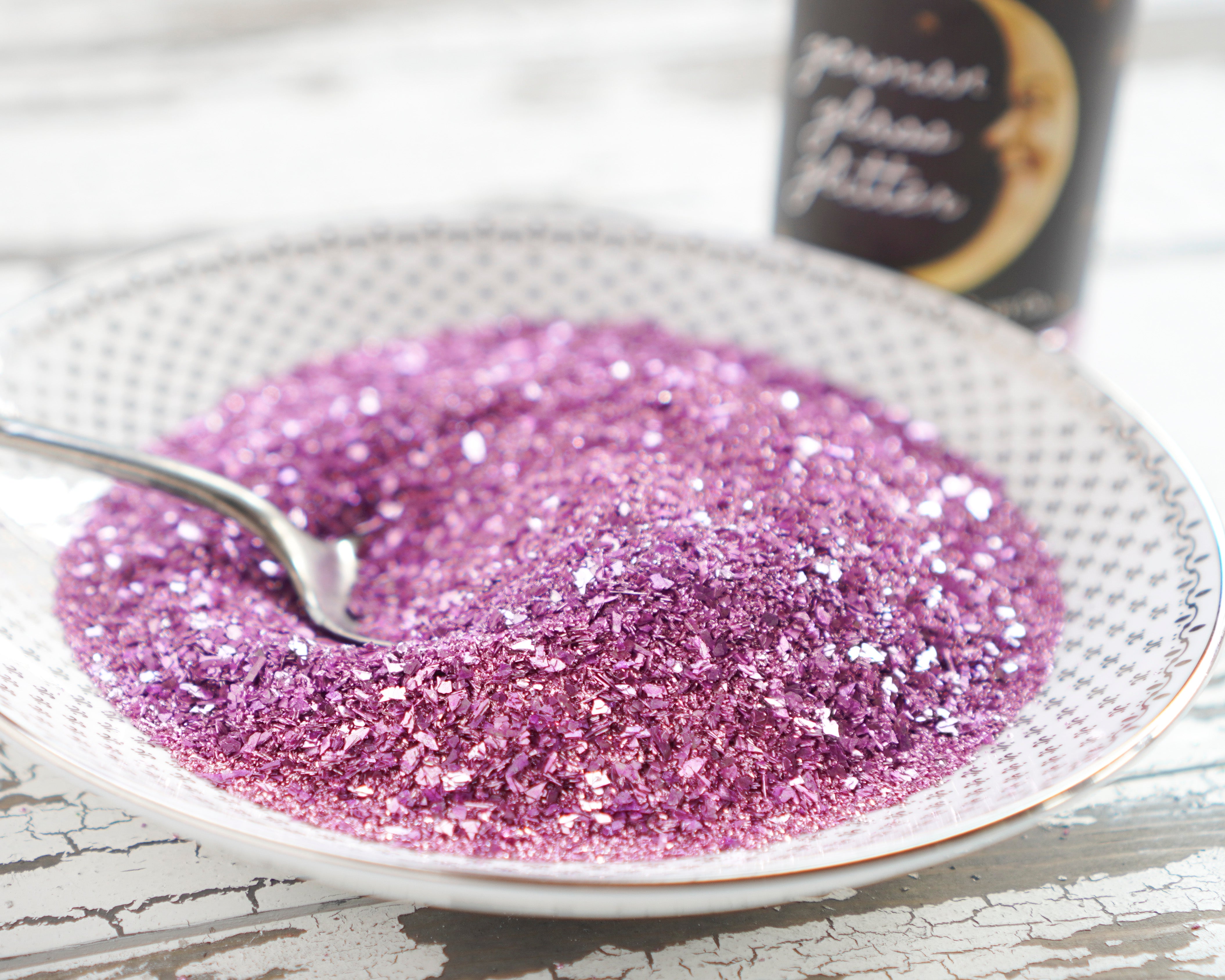 German Glass Glitter - Mixed Grain, Lilac Purple