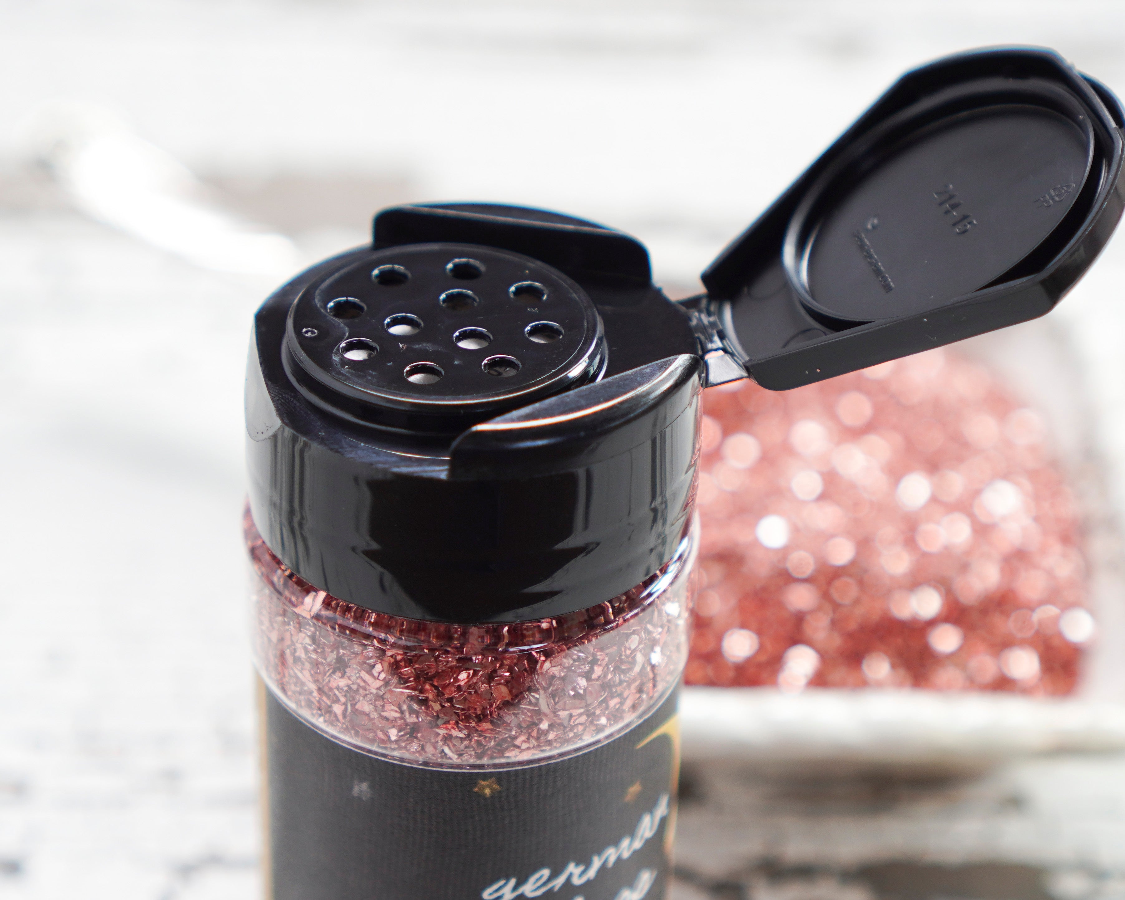 German Glass Glitter - Mixed Grain, Rose Pink