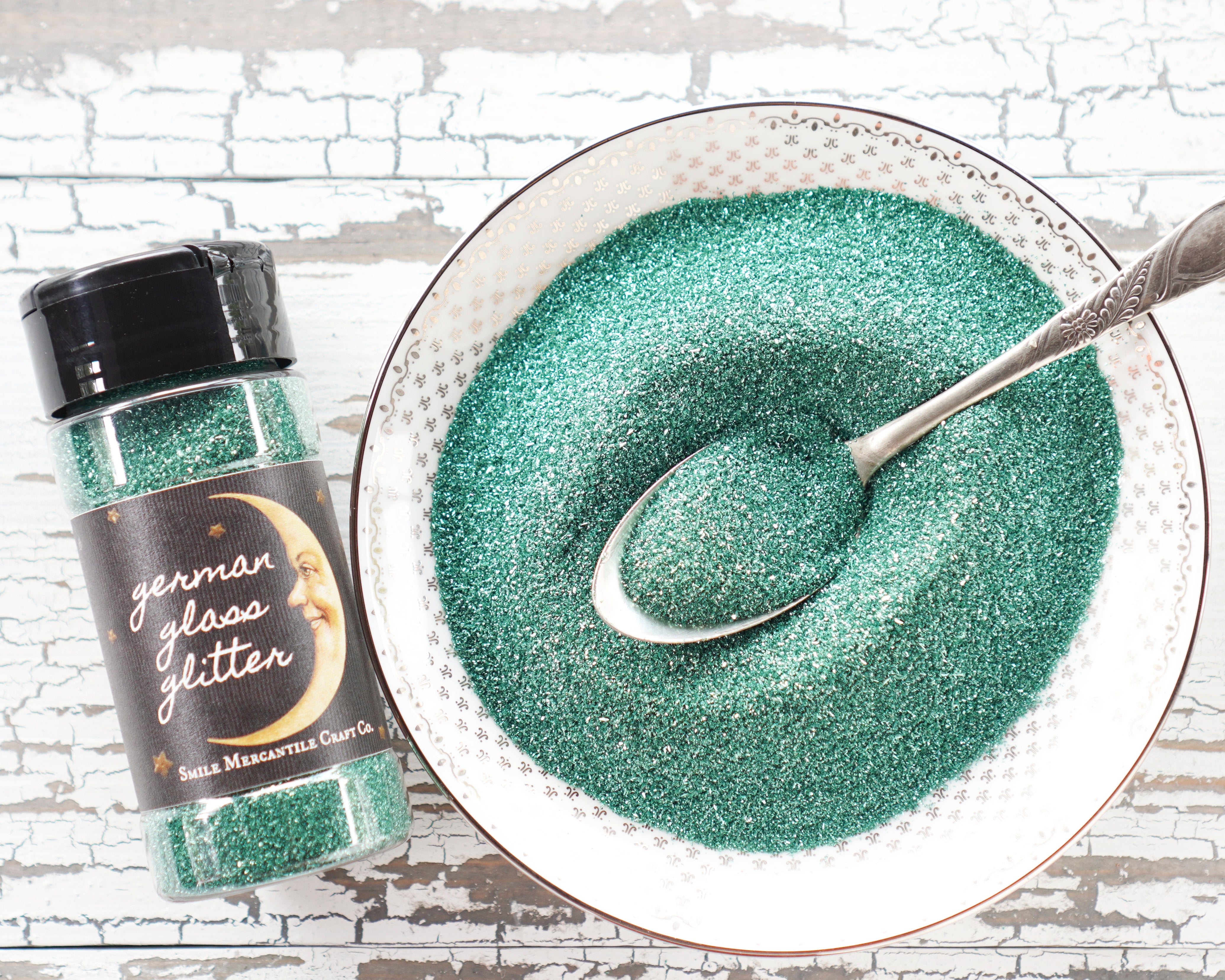 Fine Grain German Glass Glitter, Spearmint Teal