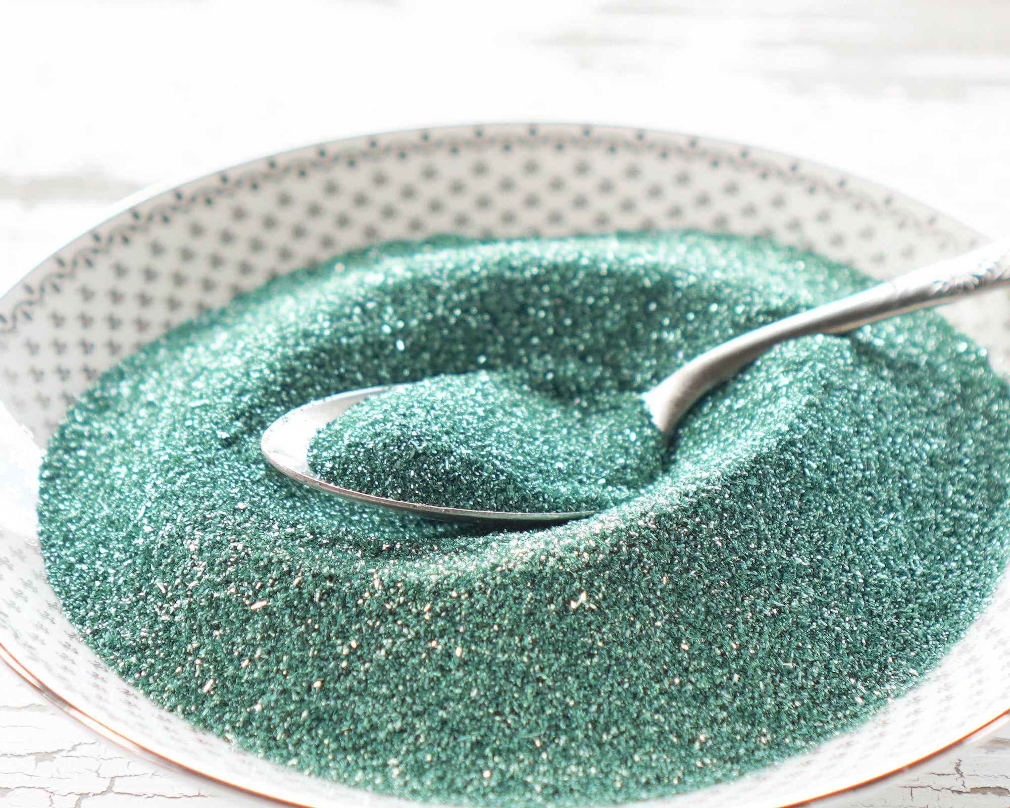 Fine Grain German Glass Glitter, Spearmint Teal