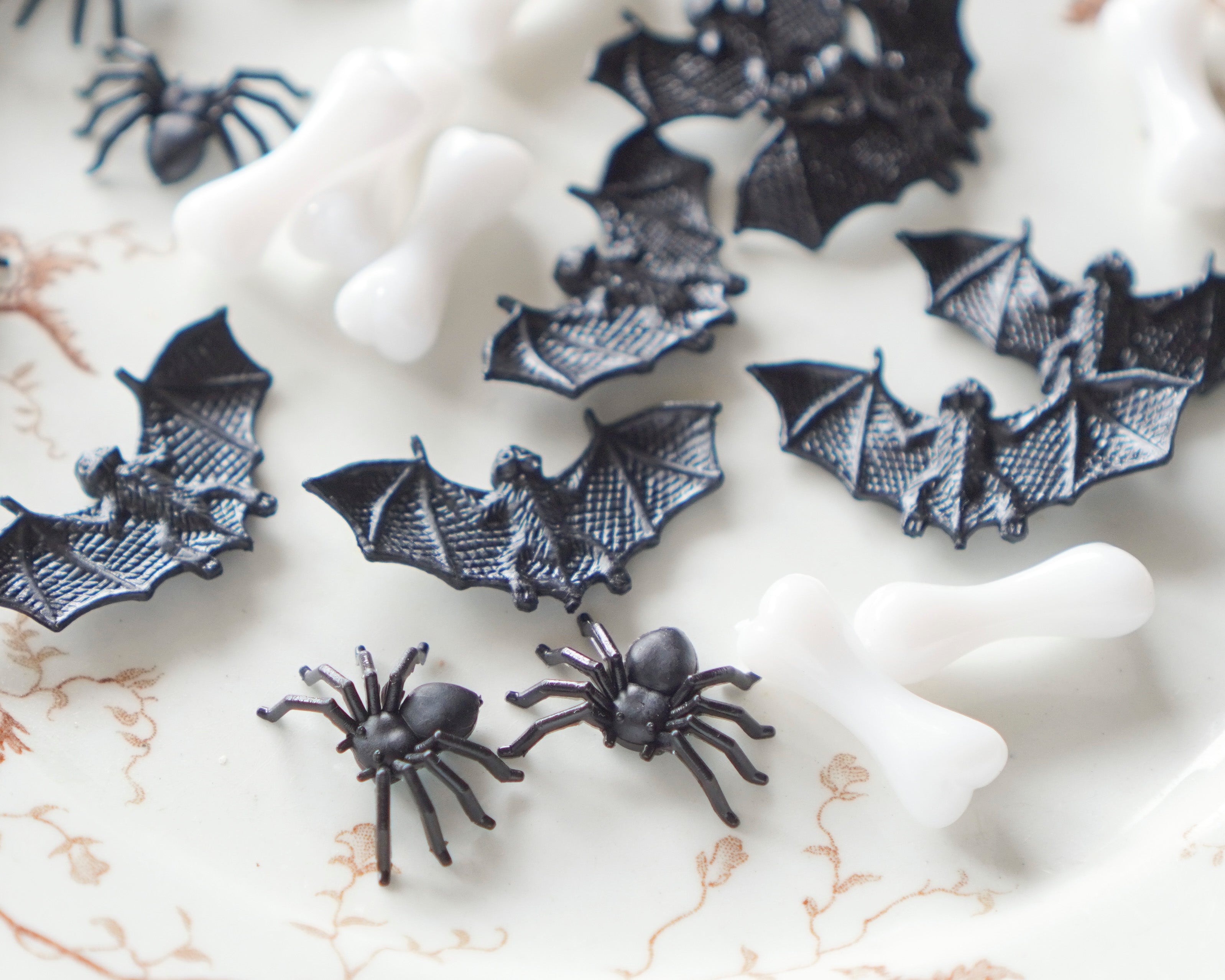 Halloween Minis - Haunted House Mix: Spiders, Bones, & Bats, 24 Pcs.