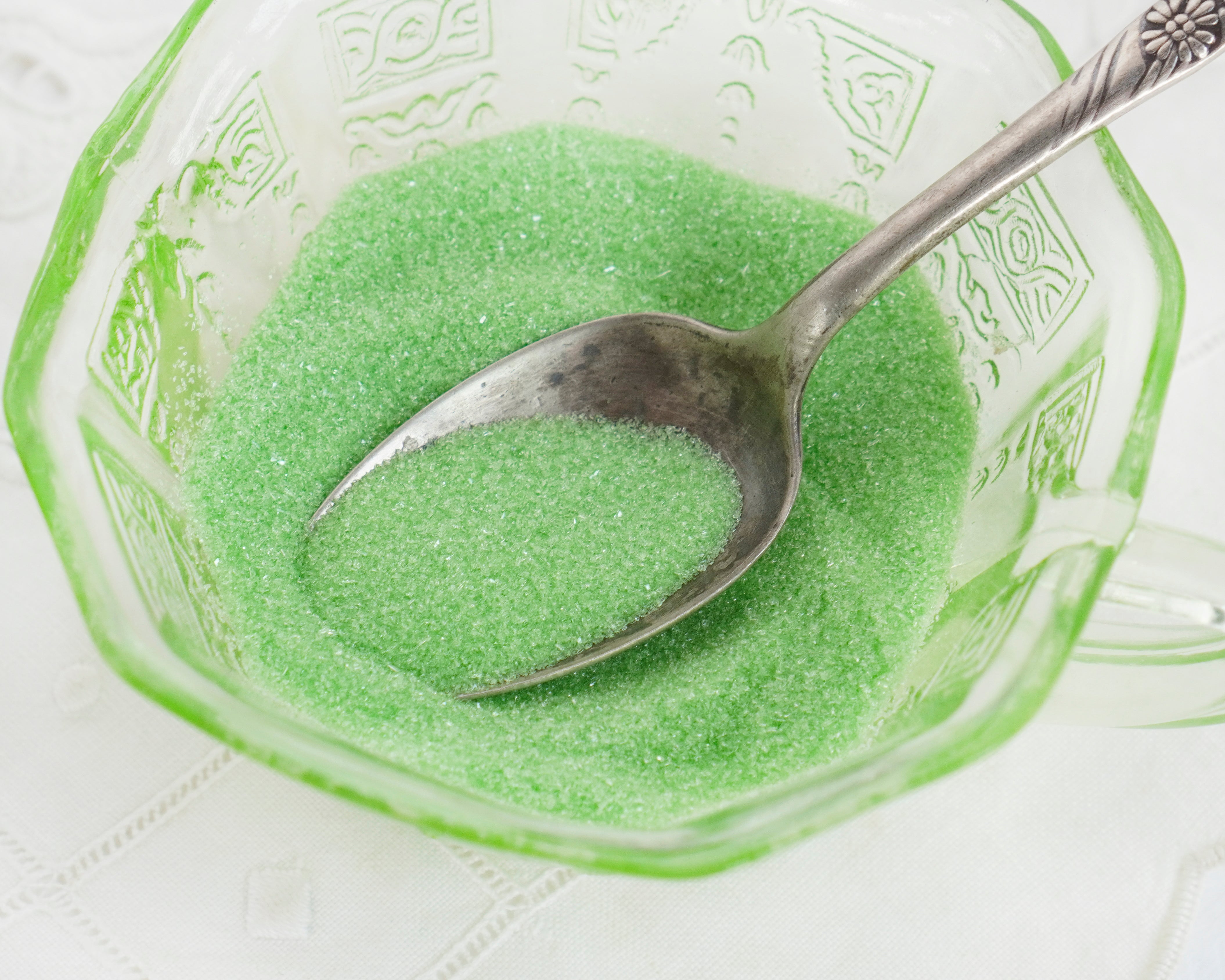 Depression Glass Glitter 2 Oz., Lime Green