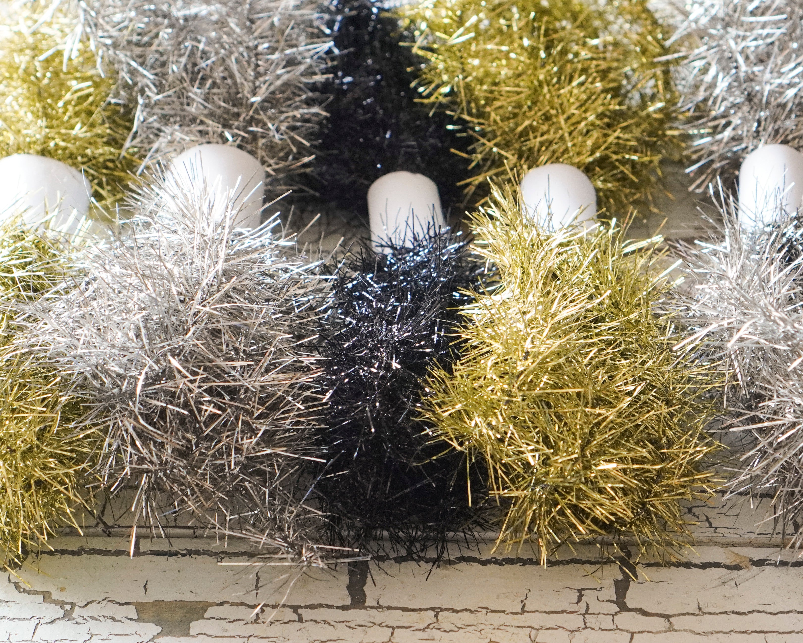 Tinsel Remnants, Multi Color Pack, 5 Lengths
