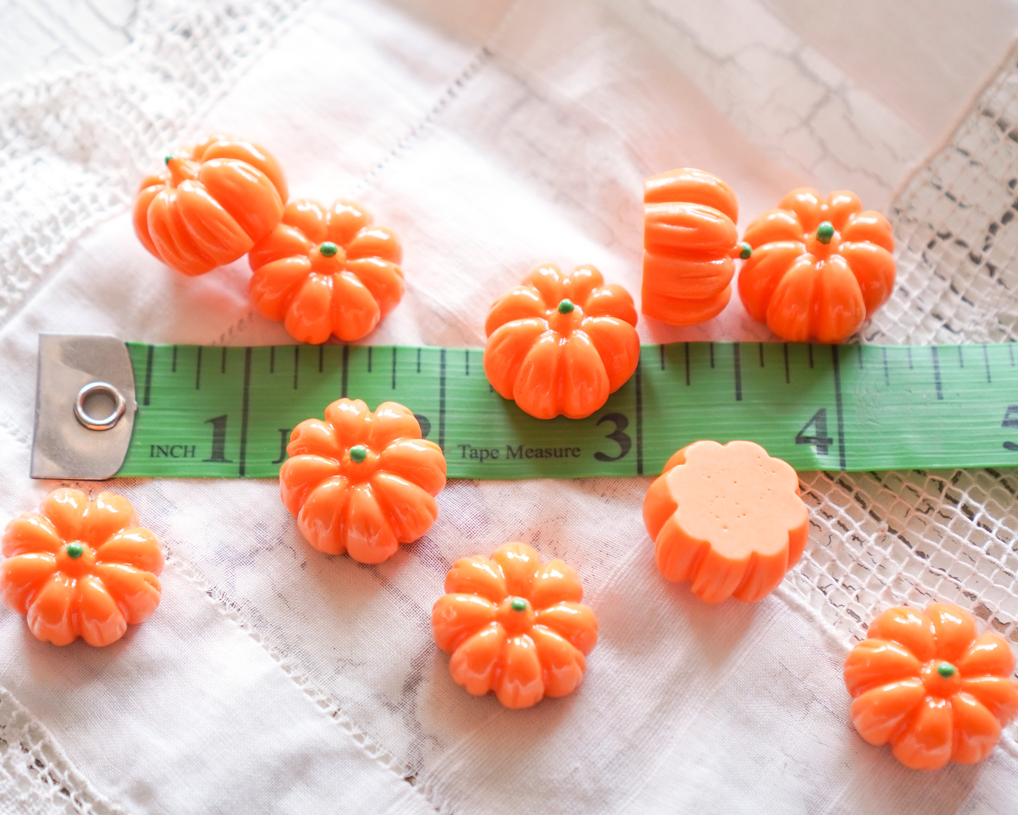 Miniature Pumpkins Resin Halloween Landscape Minis, 10 Pcs.