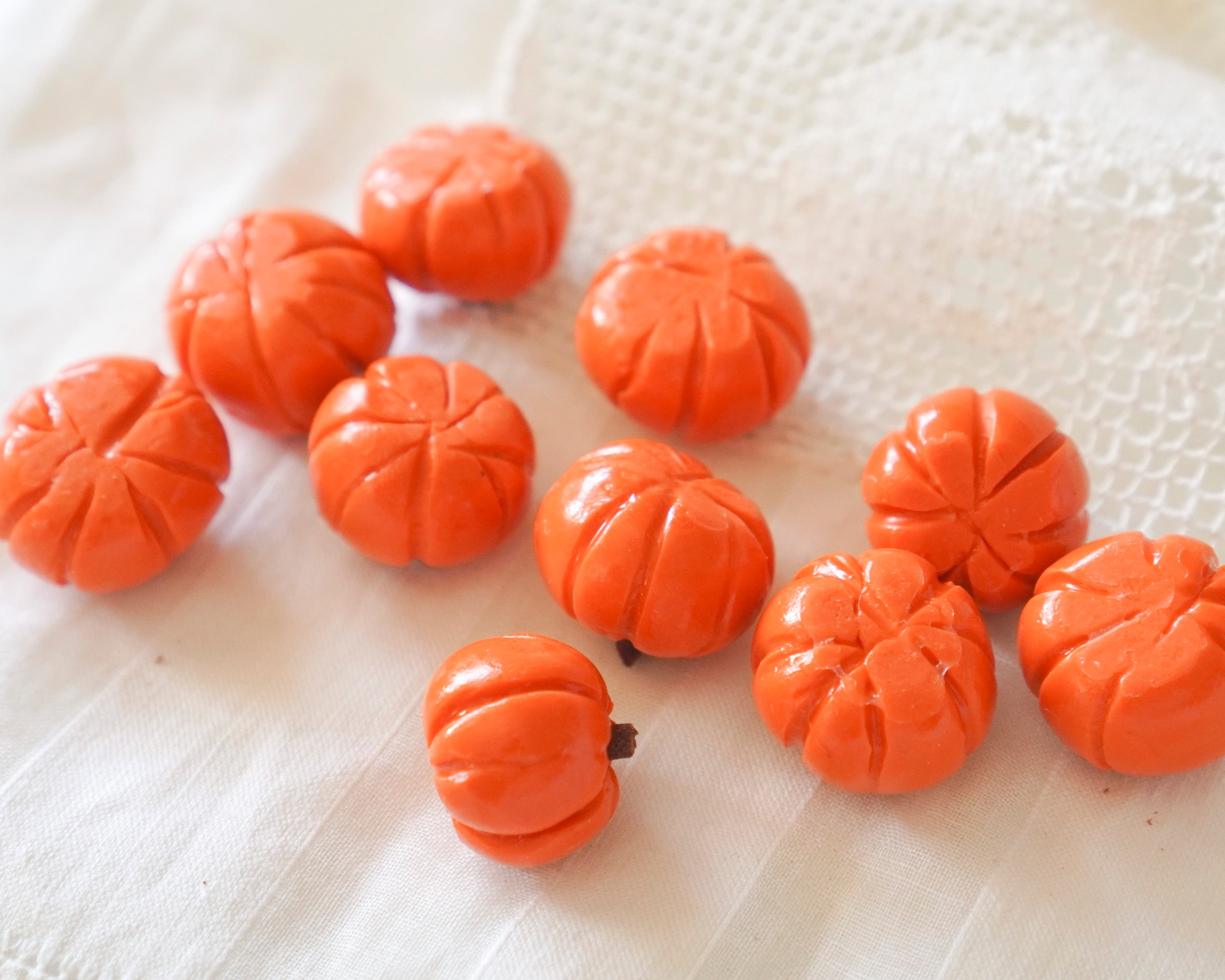 Rustic Miniature Pumpkins - Handcrafted Fall Dollhouse Minis, 10 Pcs.