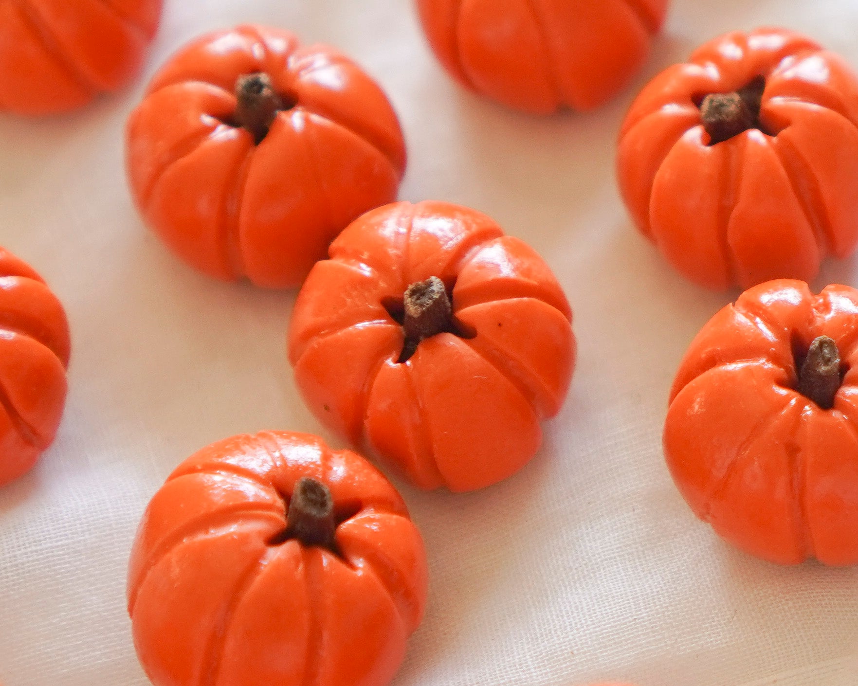 Rustic Miniature Pumpkins - Handcrafted Fall Dollhouse Minis, 10 Pcs.