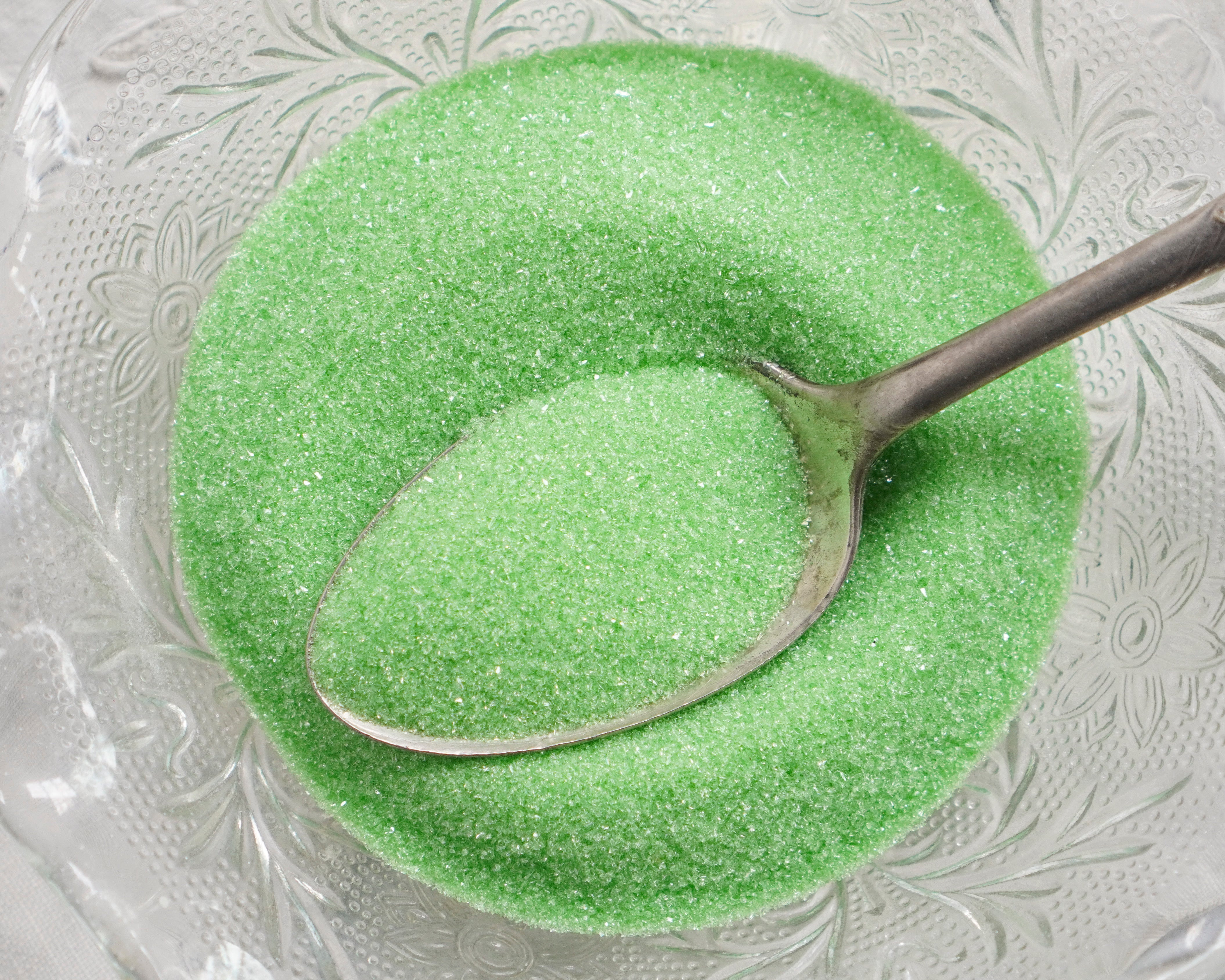 Depression Glass Glitter 2 Oz., Lime Green