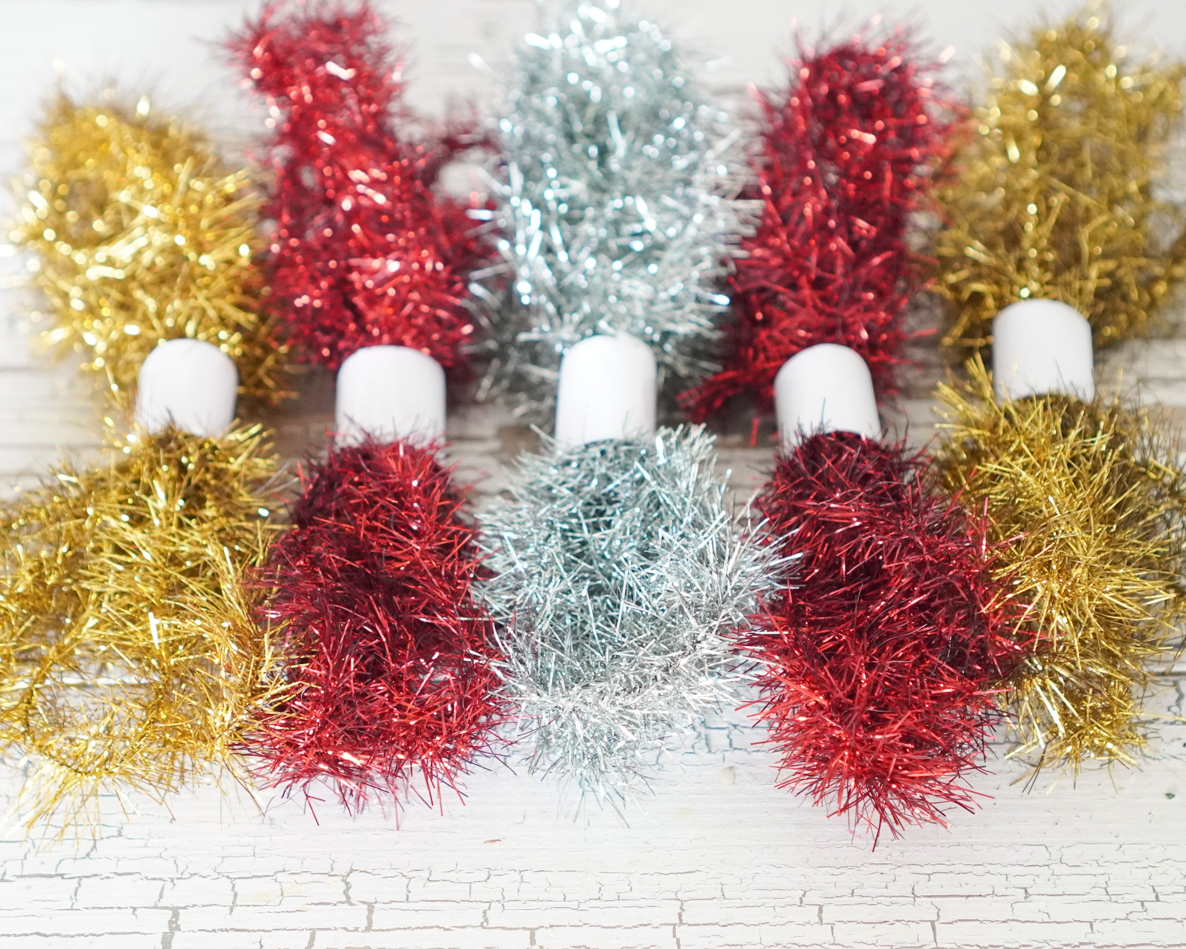 Tinsel Remnants, Multi Color Pack, 5 Lengths