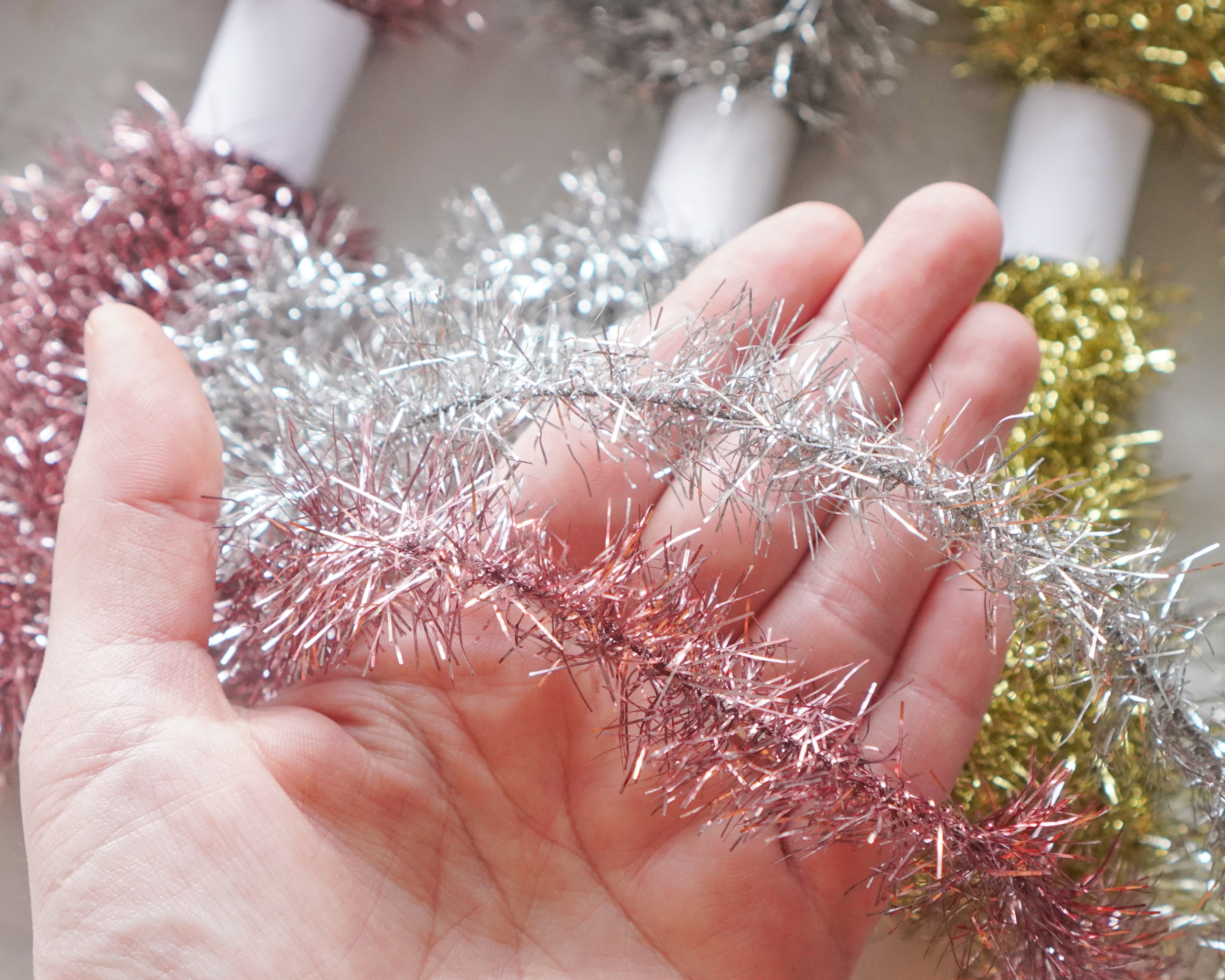 Tinsel Remnants, Multi Color Pack, 5 Lengths