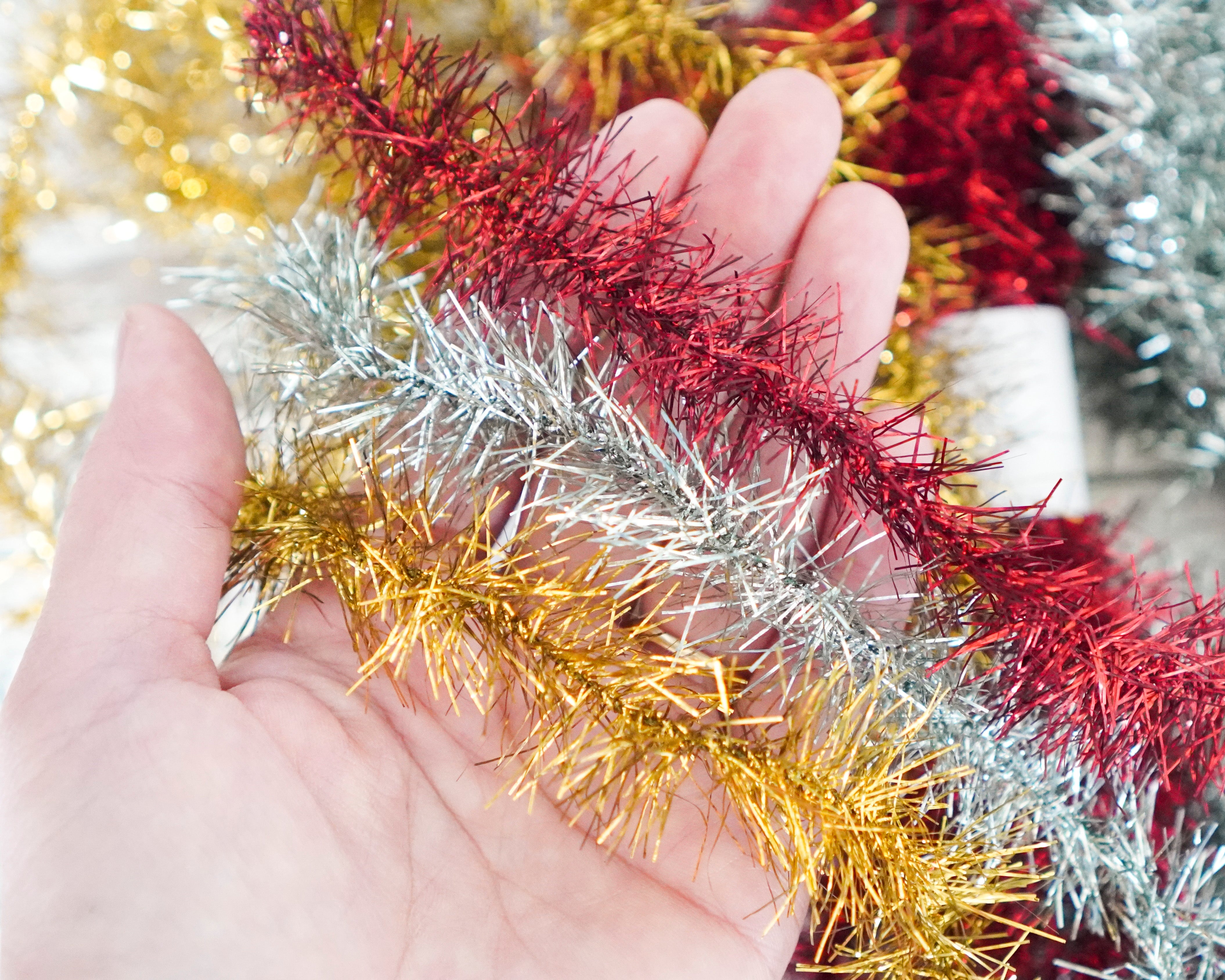Tinsel Remnants, Multi Color Pack, 5 Lengths