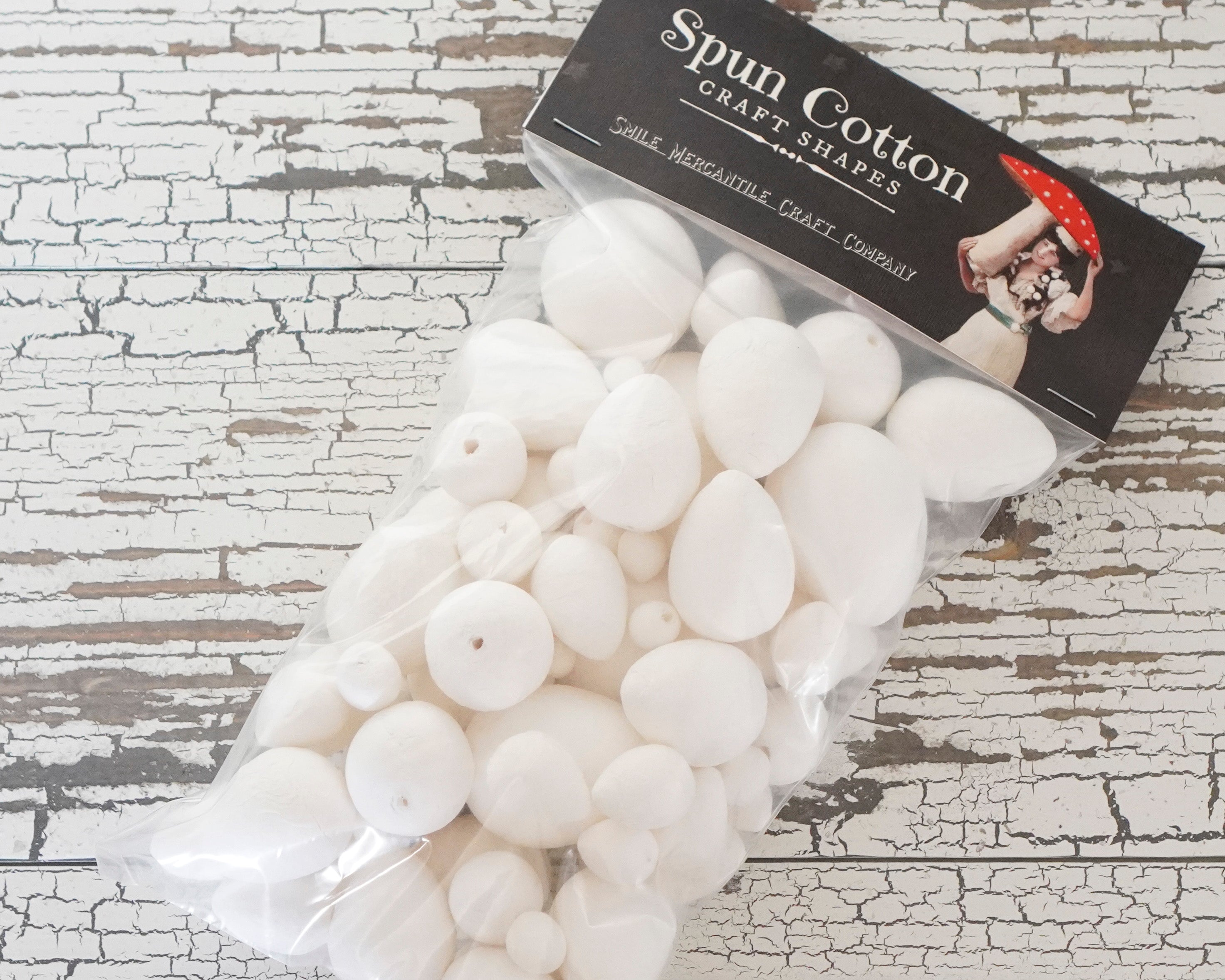 Spun Cotton Eggs Sampler Pack, Mixed-Size Paper Egg Craft Shapes, 100 Pcs.