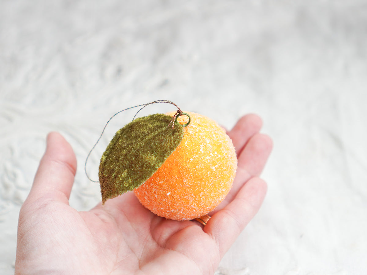 Sugared Orange Christmas Ornaments