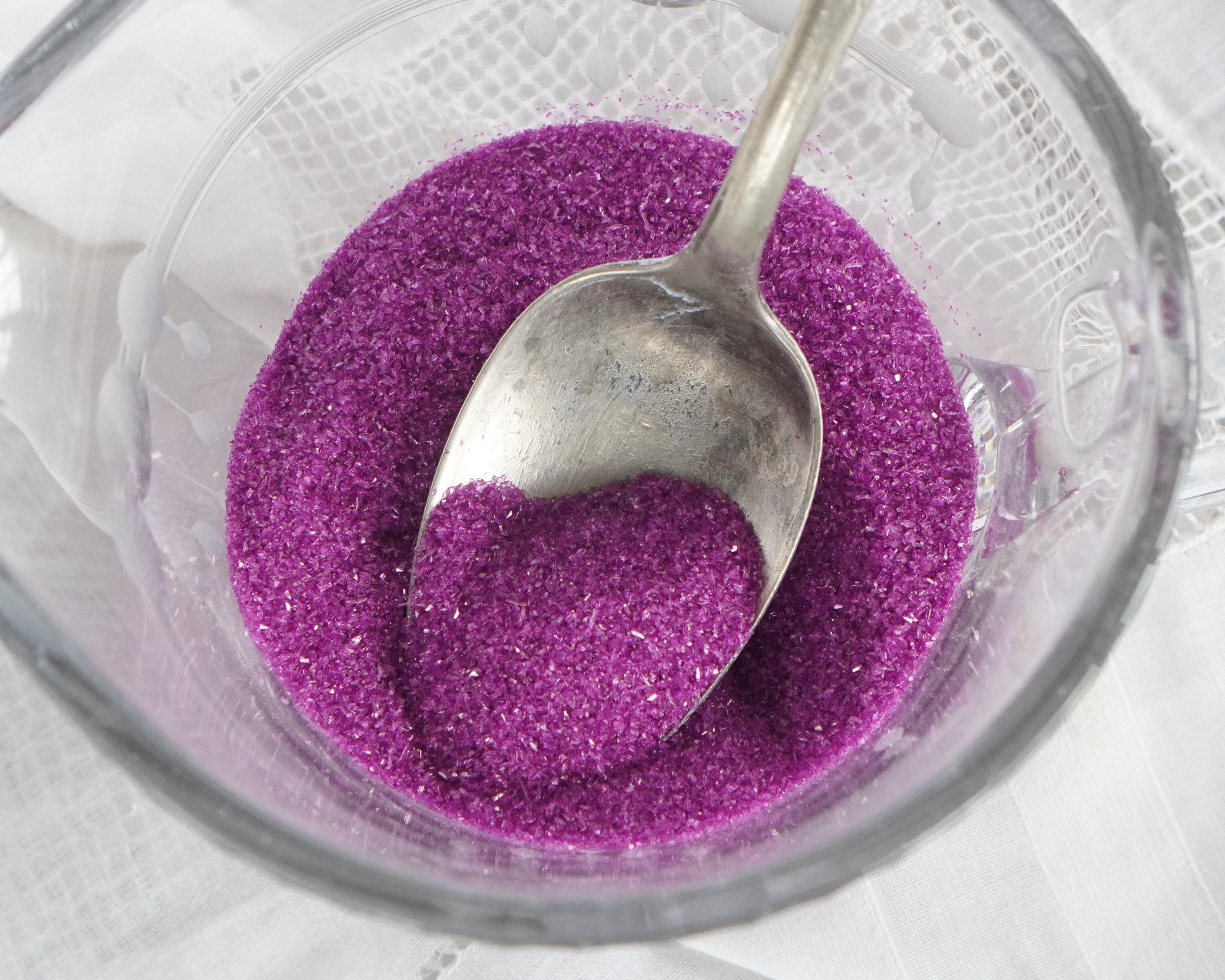 Depression Glass Glitter, Plum Purple