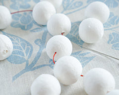 22mm Spun Cotton Beads, 100 Pcs.