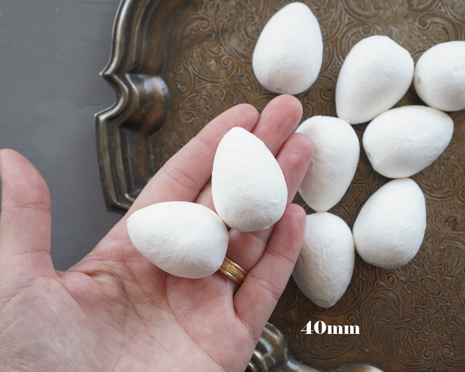 Spun Cotton Eggs for DIY Crafts • Ready to decorate • SPUNNYS