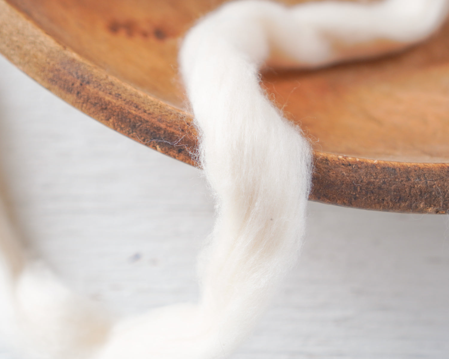 Cotton Roving for Spun Cotton Crafts - Long Staple Cotton Sliver, 3 Ounces