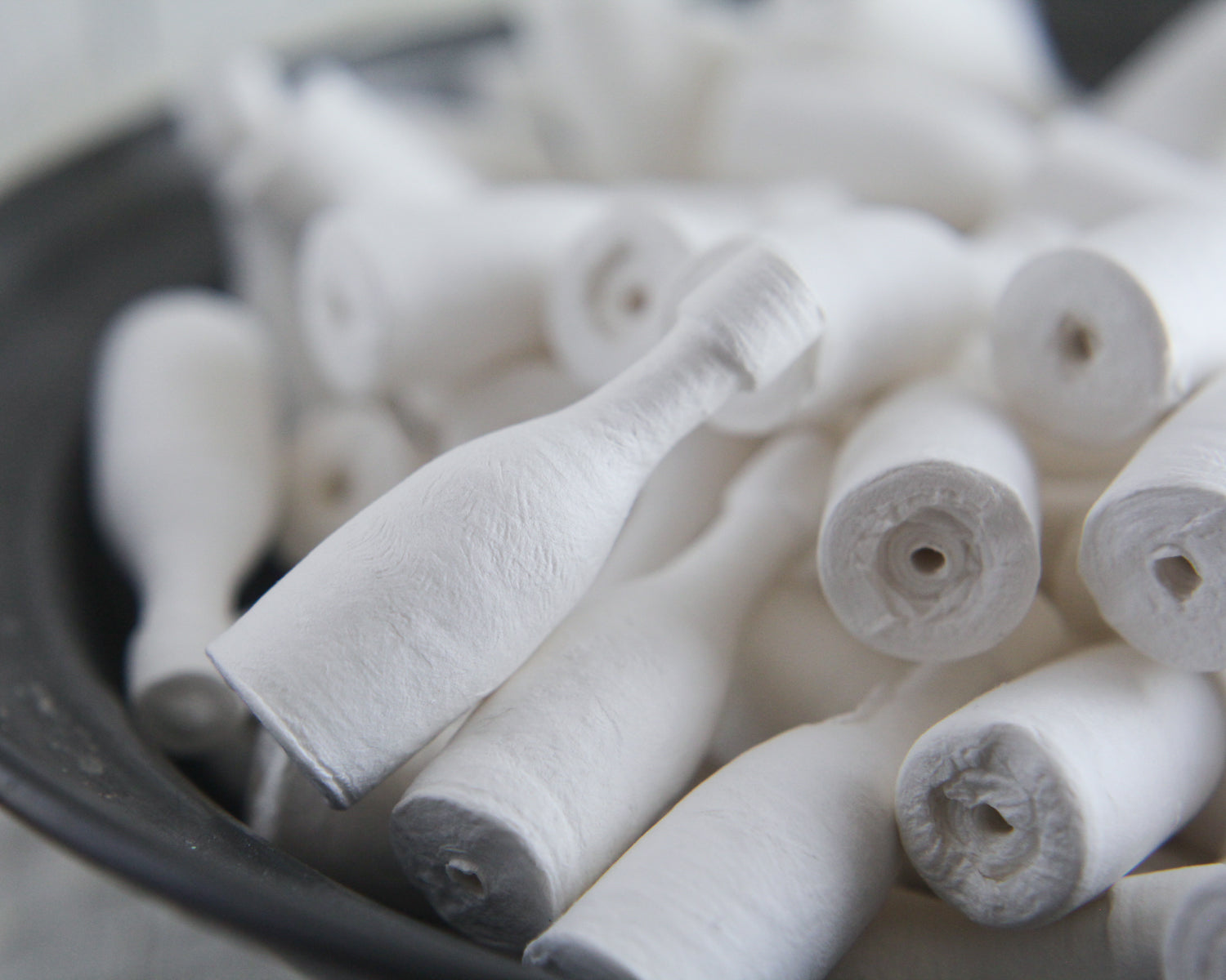 Spun Cotton Champagne Bottles - Miniature Wine Bottle Craft Shapes, 12 Pcs.