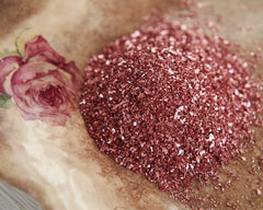 German Glass Glitter, Rose Pink