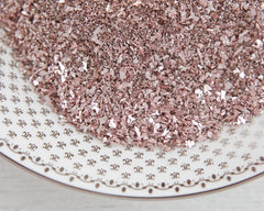 light pink glass glitter