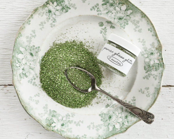 German Glass Glitter, Fresh Green