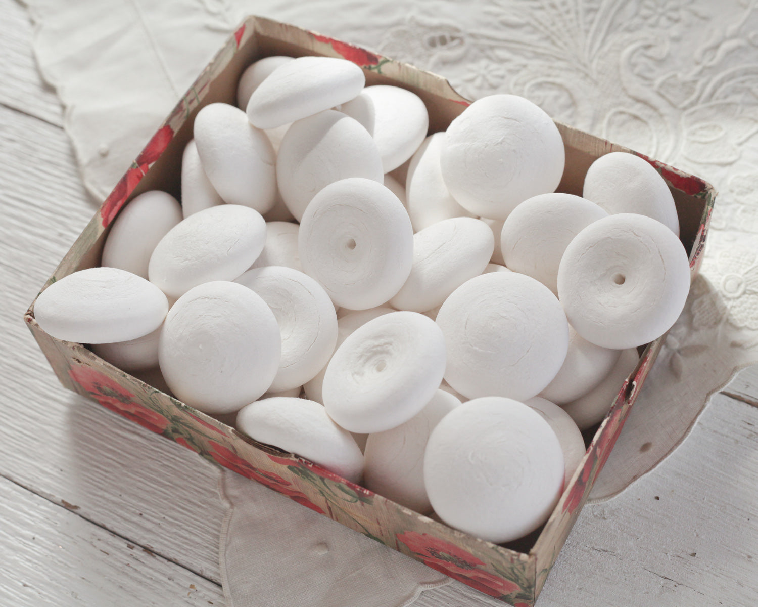 Puffy Mushroom Caps - 43mm Spun Cotton Shapes