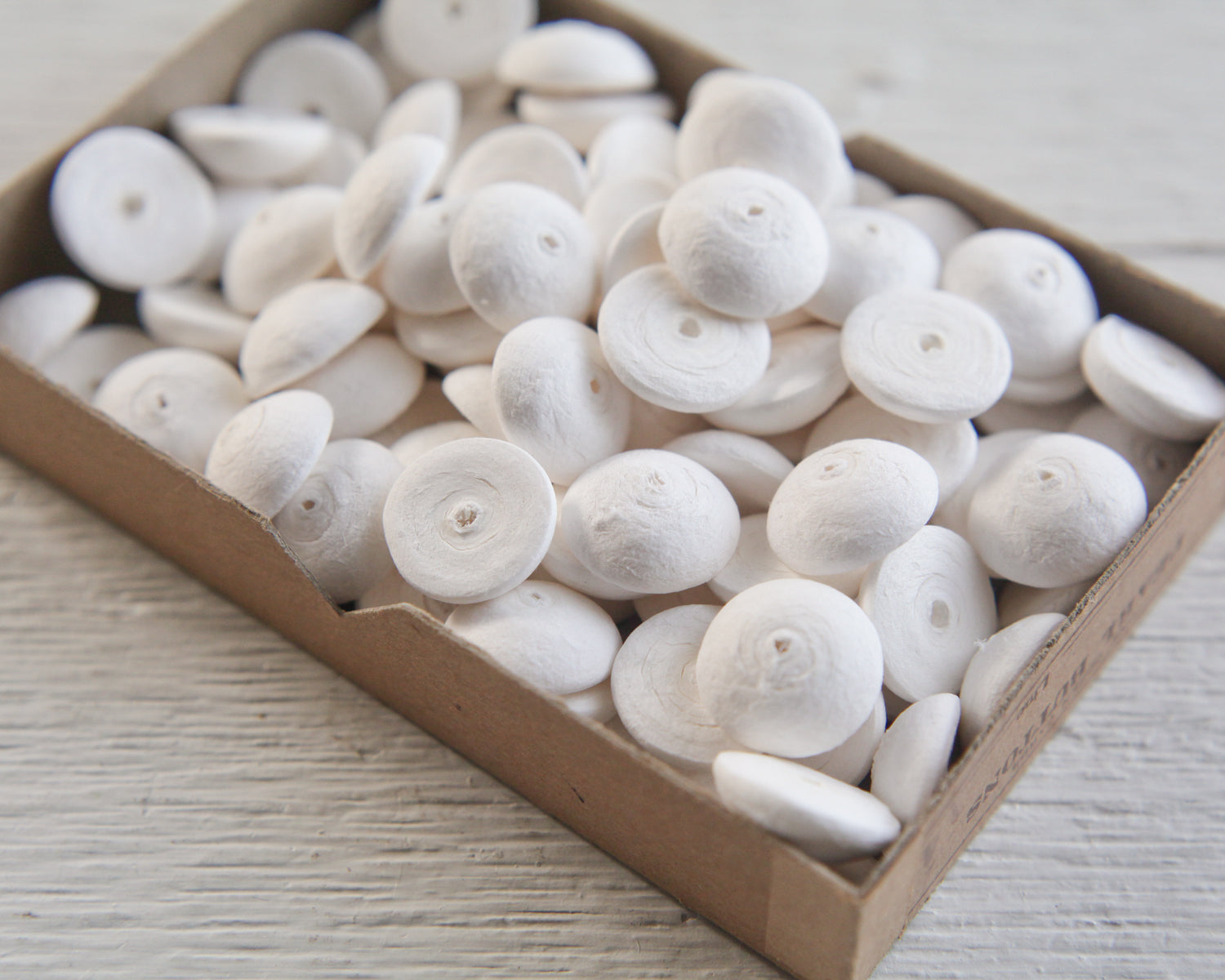 Spun Cotton Wheels - 21mm Domed Discs, 12 Pcs.