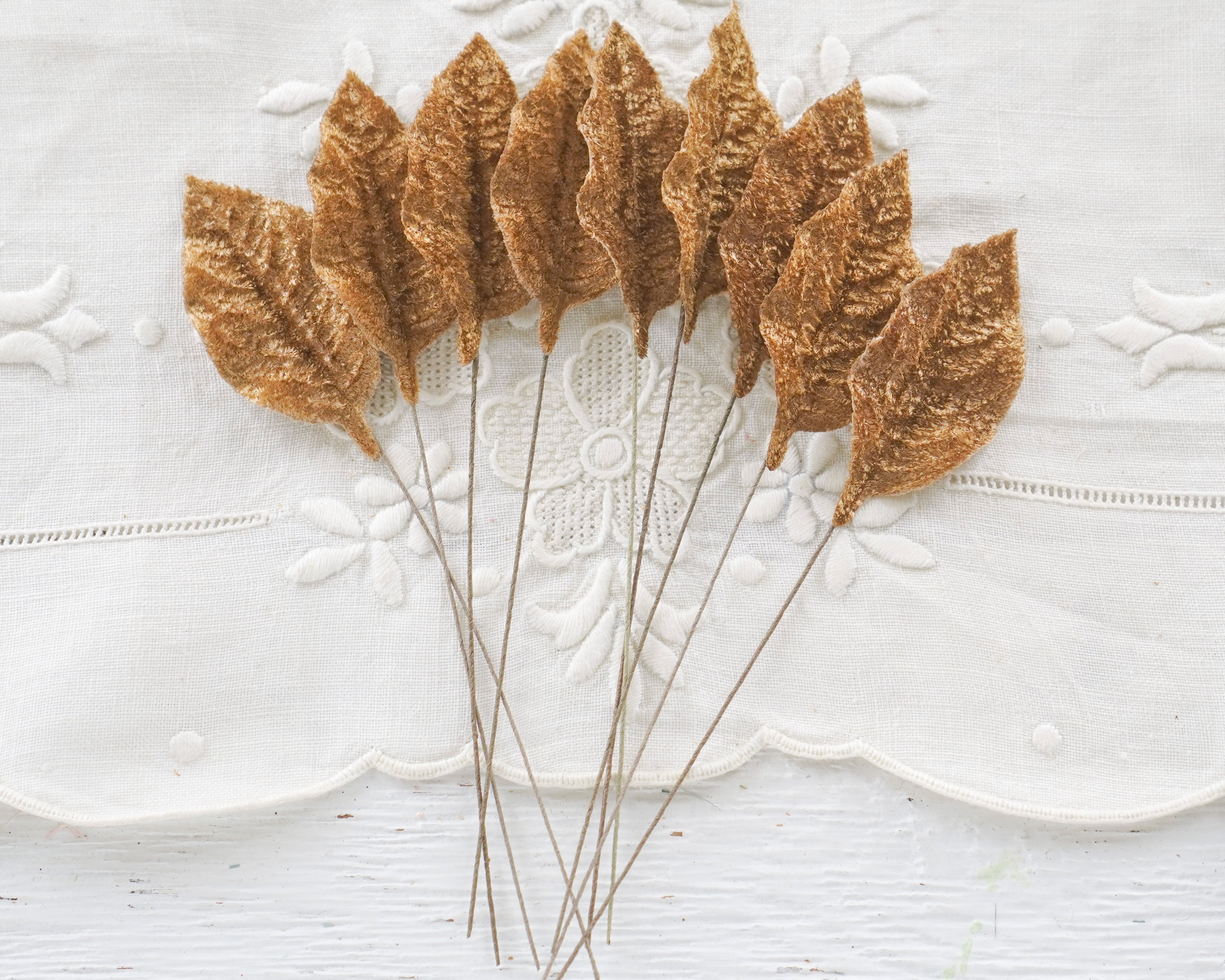 Cinnamon Velvet Leaves, Medium, 10 Pcs.