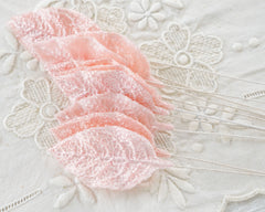 Pink Velvet Leaves, Medium, 10 Pcs.